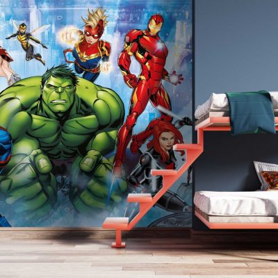 Tehlikeli Zamanlar Marvel Evreninde Heyecan Dolu Saldırı Anı Duvar Kağıdı