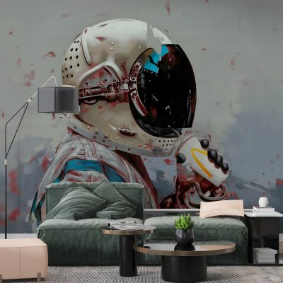 McDonalds ve Astronot Duvar Kağıdı Kağıdı