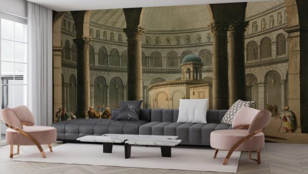 Tapınak Figürlü Kültürel Duvar Kağıdı