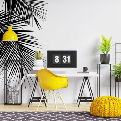 Minimalist İnce Ağaç Dalı Çizimi Duvar Kağıdı