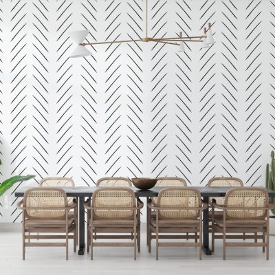 Minimalist Çapraz Çizgili Modern Tasarım Duvar Kağıdı