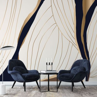 Çizgisel Modern Desenler Duvar Kağıdı
