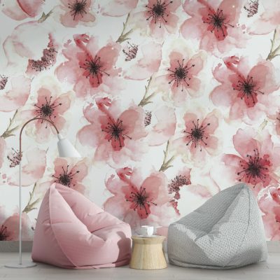 Pembe Tonlarda Soft Çiçeklerin Romantik Güzelliği Duvar Kağıdı