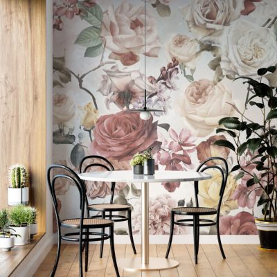 Soft Güllerle Romantik Bir Atmosfer Duvar Kağıdı