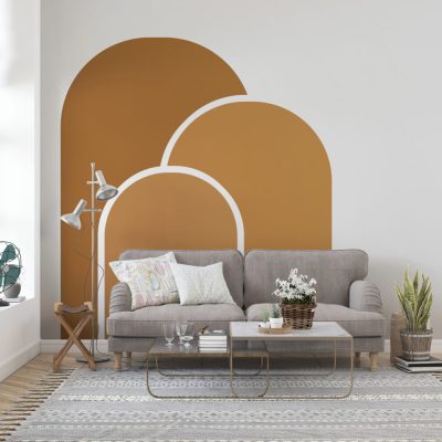 Minimalist Desen Soft Bej Tonlarında Modern Geometrik Duvar Deseni Duvar Kağıdı