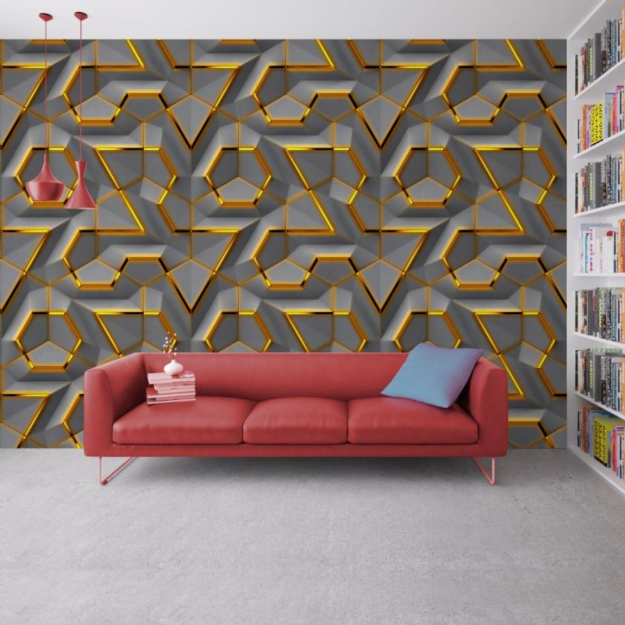 Evlerinize Özgünlük Katacak En Popüler Geometrik 3D Duvar Kağıdı Önerileri