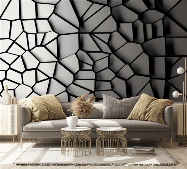 Modern Evlerin Vazgeçilmezi: Geometrik 3D Duvar Kağıdı Modelleri