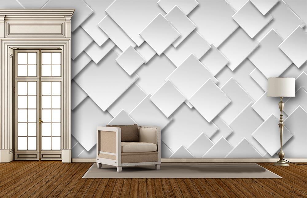 Modern Evlerin Vazgeçilmezi: Geometrik 3D Duvar Kağıdı Modelleri