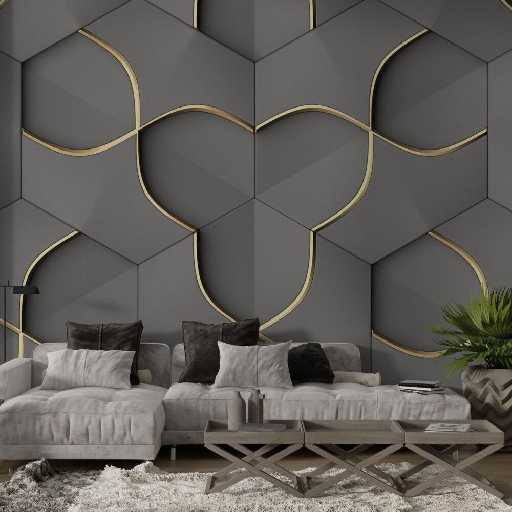 Modern Ev Dekorasyonunda Geometrik 3D Duvar Kağıtlarının Yükselişi