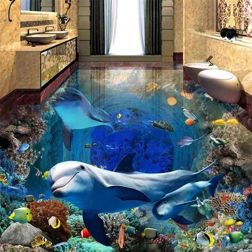 Banyonuzda Spa Havası: 3D Su Altı Dünyası Duvar Kağıtları